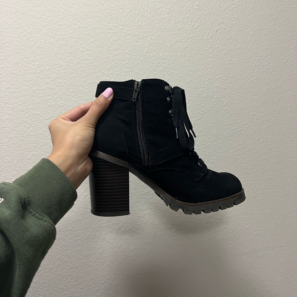 Black Heeled Ankle Boots